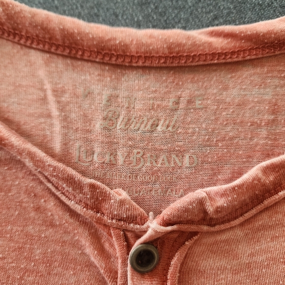 Lucky Brand Men XL Shirt Burnt Red - Picture 1 of 10